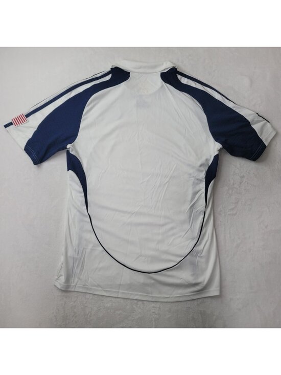 Adidas New England Revolution 2008 Away Men White/Navy Jersey Size L RARE SAMPLE - Picture 2 of 11